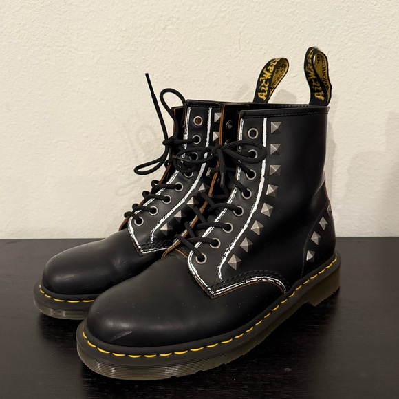 Dr. Martens Women's 1460 Stud 8 Eye Boots - Picture 10 of 11